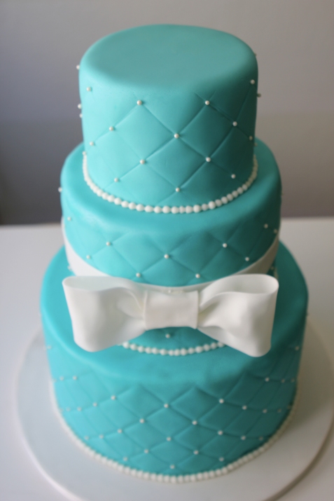 Tiffany Blue Wedding Cake | Petal and Posie Cakes