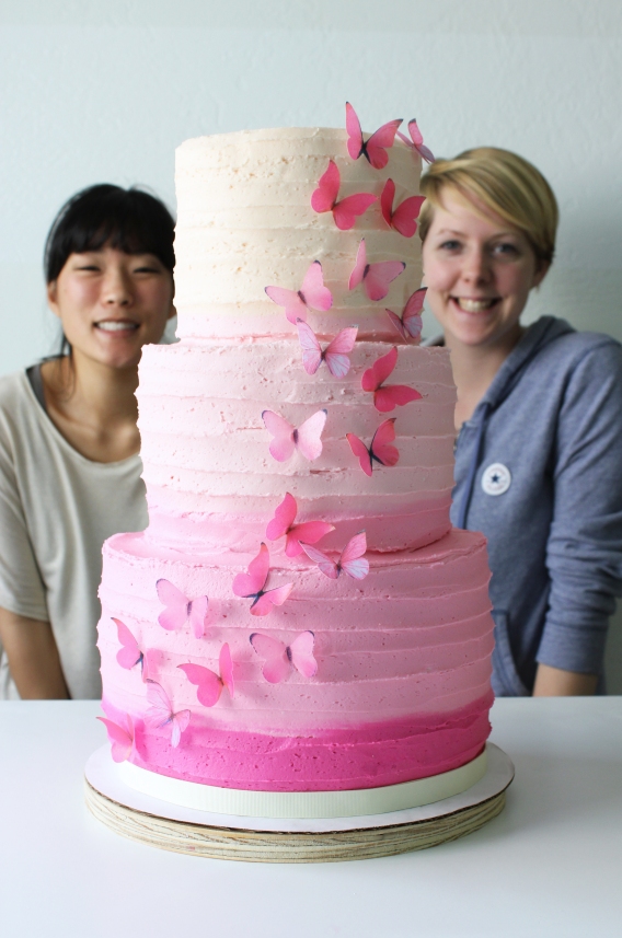 Ombre Butterfly Cake | Petal and Posie Cakes